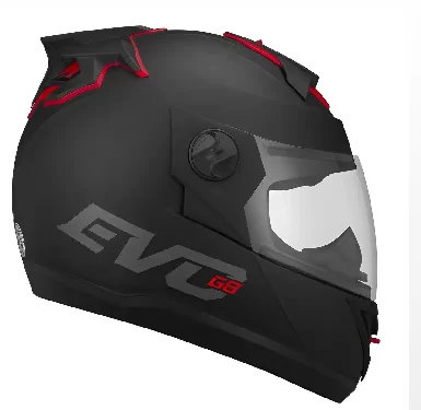 CASCO G8 EVO NEGRO VISERA INCOLOR - TAMAÑO 60